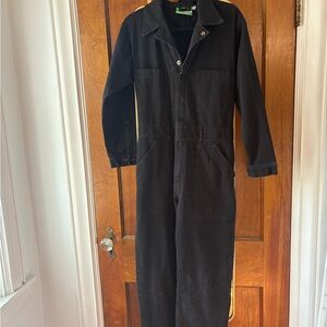 Black Big Bud Press Coverall Jumpsuit
